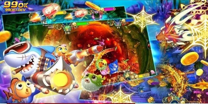Bắn Cá 99OK – Hành Trình Săn Thưởng Giữa Biển Cả 2 Sảnh game bắn cá 99OK giải trí hấp dẫn