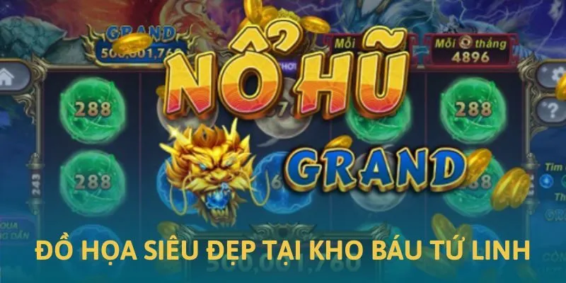 Giao diện vô cùng đẹp mắt tại kho báu Tứ Linh