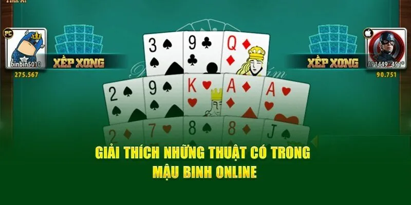 Giới thiệu các tổ hợp bài có trong mậu binh trực tuyến